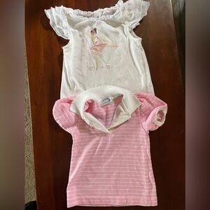 Two size 12 mos baby girl tops - Izod Lacoste & Jillian’s Closet